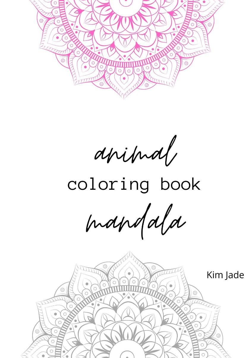 Animal Mandala. Coloring Book okładka