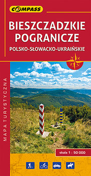 Bieszczadzkie pogranicze polsko-słowacko-ukraińskie. Mapa turystyczna 1:50 000 okładka