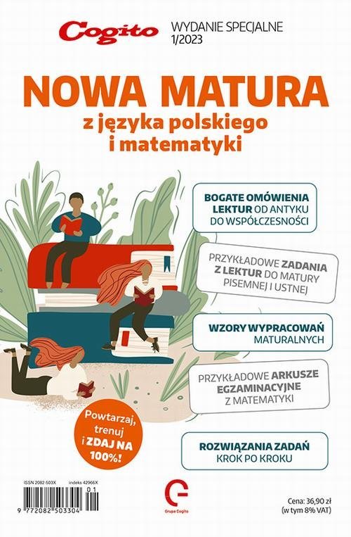 Cogito. Wydanie specjalne. Nowa Matura z języka polskiego i matematyki okładka