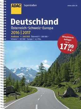 Deutschland, Osterreich, Schweiz, Europa. Atlas okładka