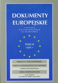 Dokumenty europejskie. Tom 6. Część 1 okładka