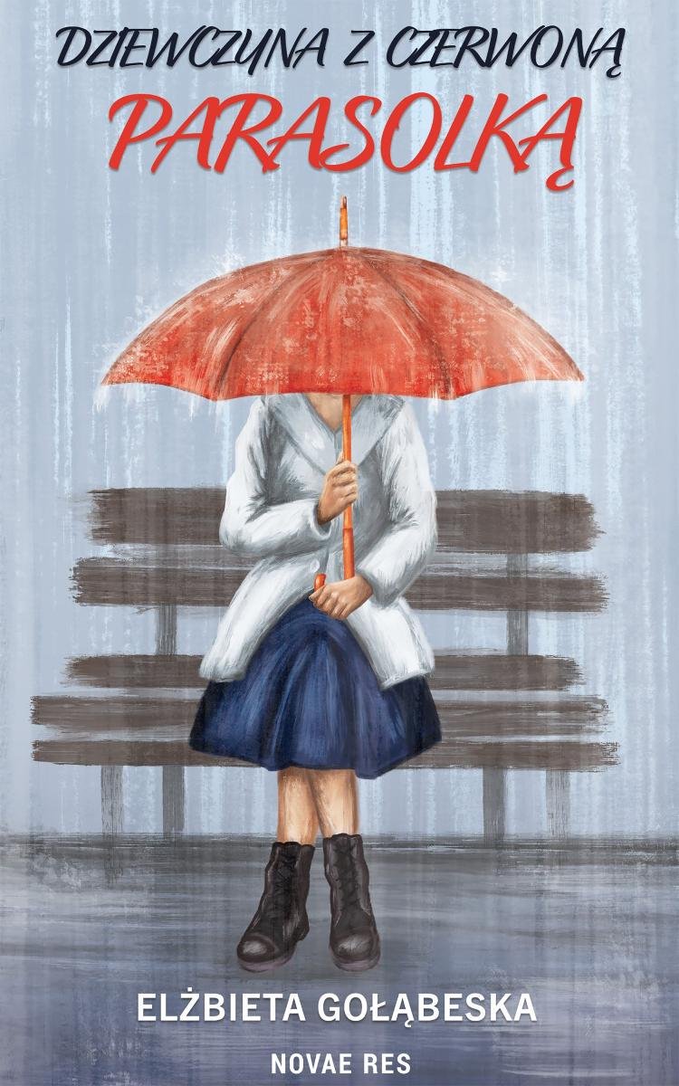 Dziewczyna z czerwoną parasolką okładka