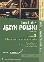 Język polski. Słowa i teksty. Literatura i nauka o języku okładka