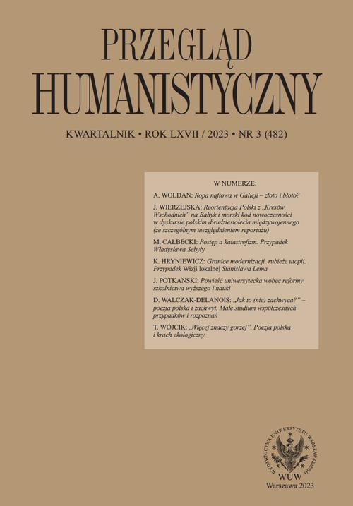 Przegląd Humanistyczny 2023/3 (482) okładka